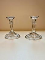 Paar Art Deco kandelaars, Antiek en Kunst, Ophalen of Verzenden, Glas