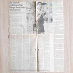 Diego Maradona Krantenpagina 1991 &  Wereldkampioen 1986, Verzamelen, Overige typen, Gebruikt, Verzenden