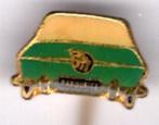 Skoda 1000 MB groen email op koper auto speldje ( C_311 ), Verzenden, Nieuw, Transport, Speldje of Pin