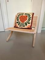 Rotan klapstoel in boho stijl, Huis en Inrichting, Stoelen, Ophalen, Gebruikt, Bruin, Riet of Rotan
