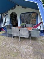 Tuinsets Antraciet Rattan 4 persoons met tafel - Nette staat, Ophalen, Zo goed als nieuw, Wicker