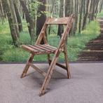 klapstoel bruin hout, Huis en Inrichting, Stoelen, Ophalen, Bruin, Eén, Beekendonk@hubo.nl