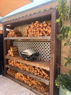Stalen frame/ houtopslag/ BBQ plek / haardhout, Ophalen, Zo goed als nieuw, Metaal
