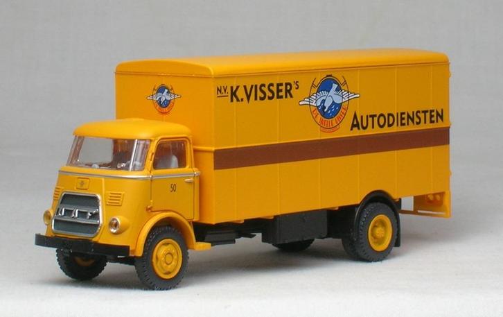 Artitec: DAF kikker Snelle Visser- vlootnummer 50 - 1964., Hobby en Vrije tijd, Modelauto's | 1:87, Zo goed als nieuw, Bus of Vrachtwagen