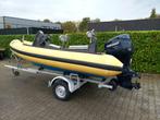 osprey 5.15 rib 100 pk evinrude trimplus trailer inruil moge, Watersport en Boten, Gebruikt, 70 tot 120 pk, Benzine, Overige materialen
