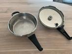 Fissler Snelkookpan Set - 2 Pannen, 1 Deksel, Ophalen, Gebruikt