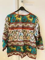 Katoenen top uit India met print, Ophalen of Verzenden, Zo goed als nieuw, Maat 38/40 (M), Lange mouw