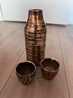 Koper kleur vaas / waxinelichthouder, Ophalen of Verzenden, Zo goed als nieuw, Minder dan 50 cm