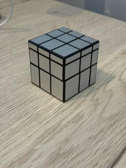 3x3 Mirror Cube Rubiks cube Zilver, Hobby en Vrije tijd, Denksport en Puzzels, Zo goed als nieuw, Rubik's of 3D-puzzel, Minder dan 500 stukjes