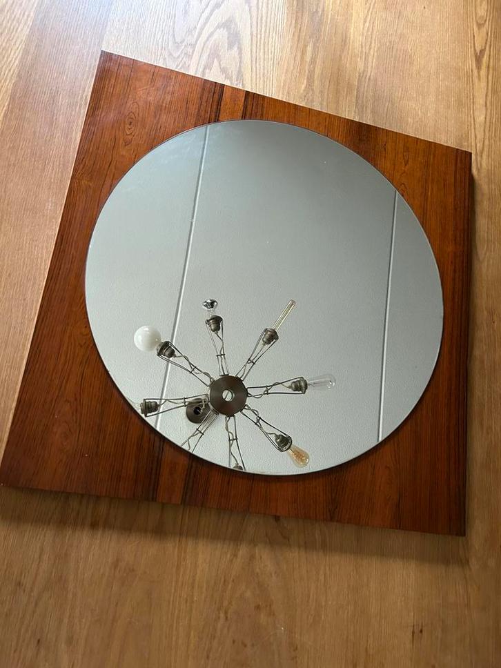 Vintage design spiegel 1970’s Metz Rotterdam, Huis en Inrichting, Woonaccessoires | Spiegels, Zo goed als nieuw, 50 tot 75 cm