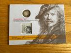 Rembrandt set zegel met zilveren munt, Postzegels en Munten, Koningin Beatrix, Zilver, Overige waardes, Verzenden