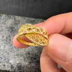 21 karaat gouden ring prachtig model, Ophalen of Verzenden, Zo goed als nieuw, Goud, Dame
