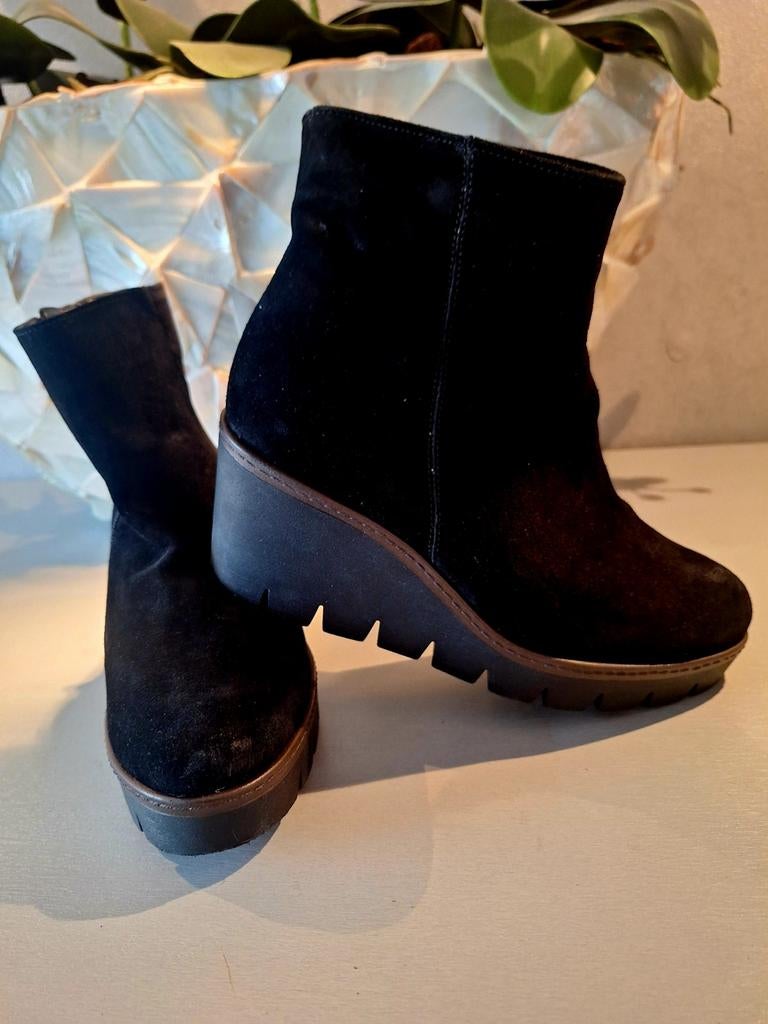 Nieuwe Gabor leren suede enkel laarzen maat 37,5 zwart, Zwart, Lage of Enkellaarzen, Gabor, Nieuw