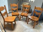 Licht eiken stoelen, Huis en Inrichting, Stoelen, Ophalen, Gebruikt, Overige kleuren, Vier