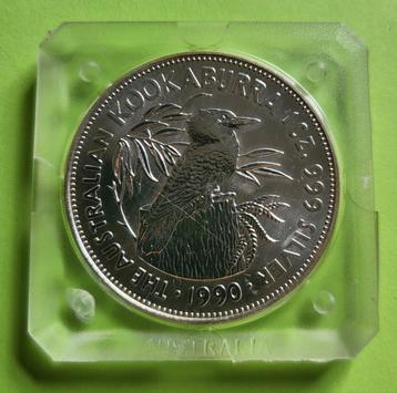 Kookaburra 1990 - 1 oz zilver - krasje beschikbaar voor biedingen