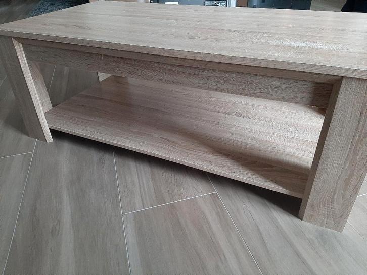 Stoere Salontafel – 60x110 – Eiken, Huis en Inrichting, Tafels | Salontafels, Gebruikt, Minder dan 50 cm, 50 tot 100 cm, 100 tot 150 cm