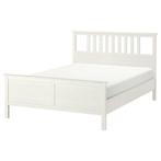 Ikea Hemnes bedframe incl. nachtkastjes, Ophalen, Verstelbaar, Wit, Tweepersoons