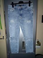 Nieuwe hippe ripped stretch girlfriend jeans, maat 40, Ophalen of Verzenden, Nieuw, Blauw, W30 - W32 (confectie 38/40)