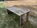 eiken hout tafel hergebruikt materiaal, Huis en Inrichting, Tafels | Eettafels, Eikenhout, Vijf personen of meer, Robuust landelijk