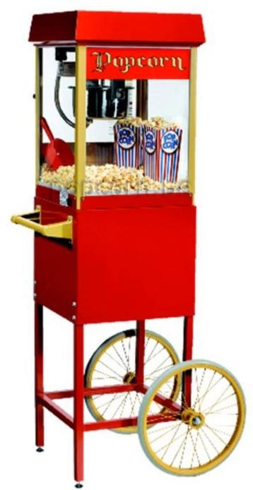 Popcornmachine op kar te Huur