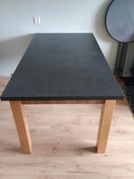 Uitklapbare houten eettafel, Huis en Inrichting, Ophalen, 200 cm of meer, 50 tot 100 cm, Zo goed als nieuw