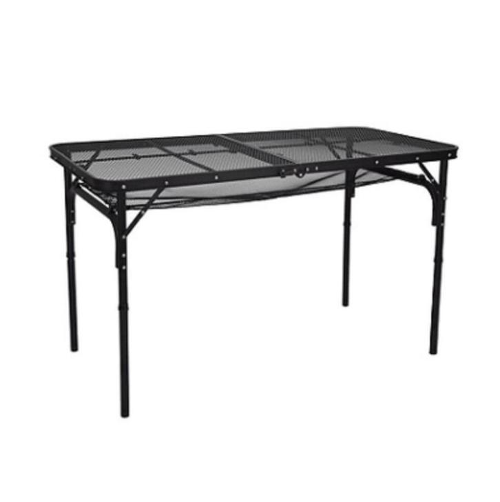 Zwarte Aluminium tafel, Caravans en Kamperen, Kampeermeubelen, Nieuw, Campingtafel, Ophalen