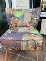 Vrolijke stoel met dierenprint. Zit heerlijk!, Huis en Inrichting, Stoelen, Ophalen, Gebruikt, Overige kleuren, Eén