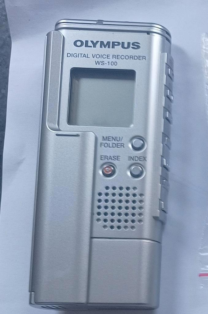 Digital Voice Recorder Olympus WS-100, Audio, Tv en Foto, Professionele Audio-, Tv- en Video-apparatuur, Zo goed als nieuw, Audio