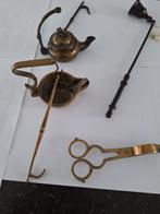 Kaarsendover,snotneus en olielampjes, Antiek en Kunst, Ophalen of Verzenden, Brons