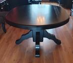 Zwarte barok massief eiken houten eettafel, Huis en Inrichting, Ophalen, Eikenhout, Zo goed als nieuw, Vier personen