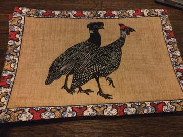 6 Afrikaanse Placemats - Handgemaakt beschikbaar voor biedingen
