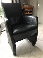 stoelen, Huis en Inrichting, Stoelen, Ophalen, Zo goed als nieuw, Zwart, Leer