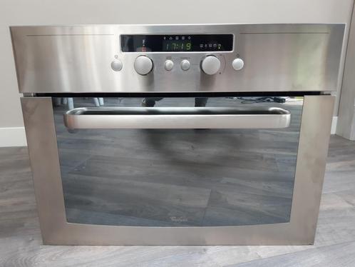 Inbouw combimagnetron Whirlpool AMW 520, Witgoed en Apparatuur, Magnetrons, Gebruikt, Inbouw, Combimagnetron, 45 tot 60 cm, Crisp