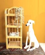 Vintage rotan manou schappen kastje, handdoeken rekje, Huis en Inrichting, Gebruikt, Vintage, Ophalen of Verzenden, Nvt