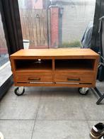 TV kast op wielen, Ophalen, Strak, Gebruikt, 100 tot 150 cm