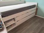 Ikea Släkt Bed 90x200 met Opberglades, Ophalen, 90 cm, Eenpersoons, Wit