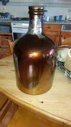 Decoratieve bruine vaas, Overige kleuren, 50 tot 75 cm, Ophalen of Verzenden, Glas