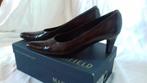 Damespump, Manfield, heel donkerbruin, maat 38,5, Pumps, Bruin, Ophalen of Verzenden, Manfield