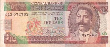 CENTRAL BANK BARBADOS 10 DOLLARS 2000