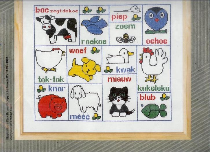 Cado aanbieding nijntje groot borduurpakket, boe zegt de koe, Hobby en Vrije tijd, Borduren en Borduurmachines, Nieuw, Borduurpakket