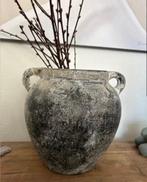 Pot, Tuin en Terras, Bloempotten, Rond, Zo goed als nieuw, Minder dan 40 cm, Aardewerk