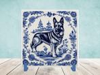 Duitse Herder Delfts Blauwe tegel incl houder, Ophalen of Verzenden, Nieuw