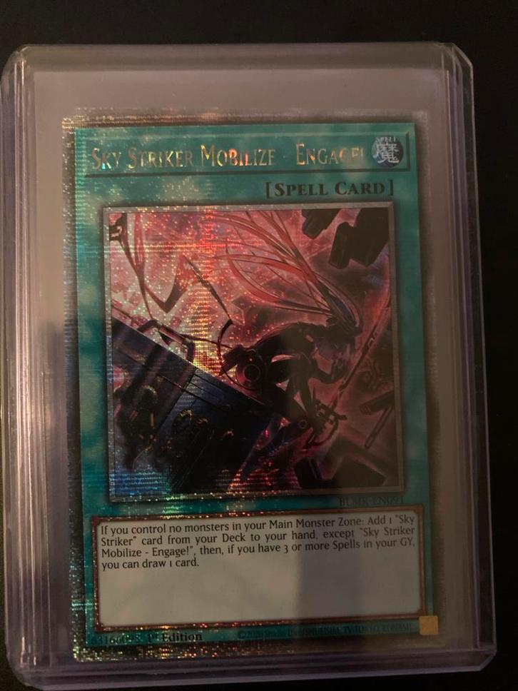 Sky Striker Mobilize - Engage! (BLMR) - Yu-Gi-Oh! EN091, Hobby en Vrije tijd, Verzamelkaartspellen | Overige, Nieuw, Losse kaart