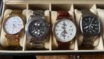 Vier Herenhorloges - Lorus, Breil, Vendoux, Boccia, Overige merken, Gebruikt, Staal, Polshorloge