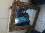 Titel:
 Grote Barok / Rococo Spiegel + Vierkante Vintage, Antiek en Kunst, Ophalen of Verzenden, Ovaal