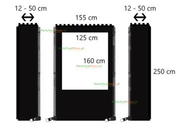 Winddicht Verandazeil met Deur – Set voor 187–199 cm beschikbaar voor biedingen