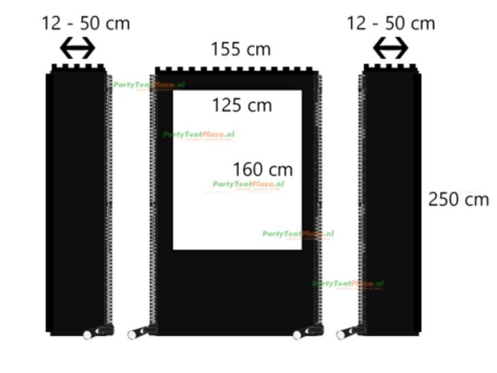 Winddicht Verandazeil met Deur – Set voor 187–199 cm, Tuin en Terras, Partytenten, Nieuw, Partytent, Minder dan 5 meter, Ophalen of Verzenden
