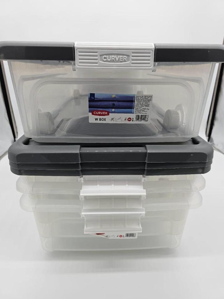 Nieuwe Curver opbergrolbox 35L €3,50 per stuk, Doe-het-zelf en Verbouw, Kratten en Dozen, Nieuw, Bak of Kist, 100 cm of meer, Minder dan 35 cm