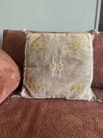 Marokkaans Sabra Kussenhoes Taupe 49x49cm, Huis en Inrichting, Ophalen of Verzenden, Zo goed als nieuw, Beige, Vierkant