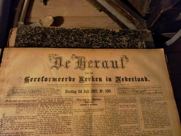 Oude ingebonden kranten De Heraut beschikbaar voor biedingen